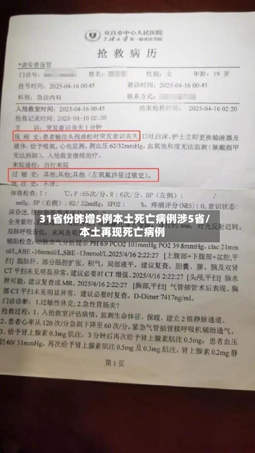 31省份昨增5例本土死亡病例涉5省/本土再现死亡病例-第2张图片