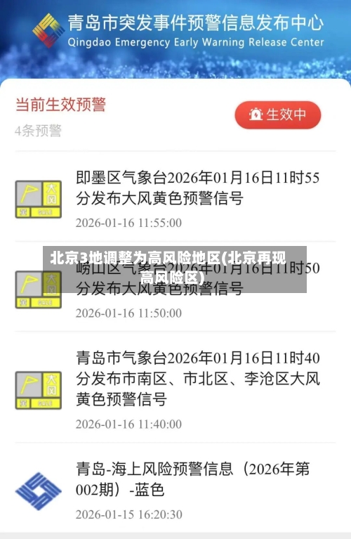 北京3地调整为高风险地区(北京再现高风险区)-第2张图片