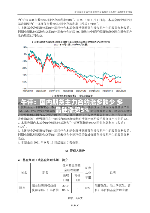 午评：国内期货主力合约涨多跌少 多晶硅涨超5%-第2张图片
