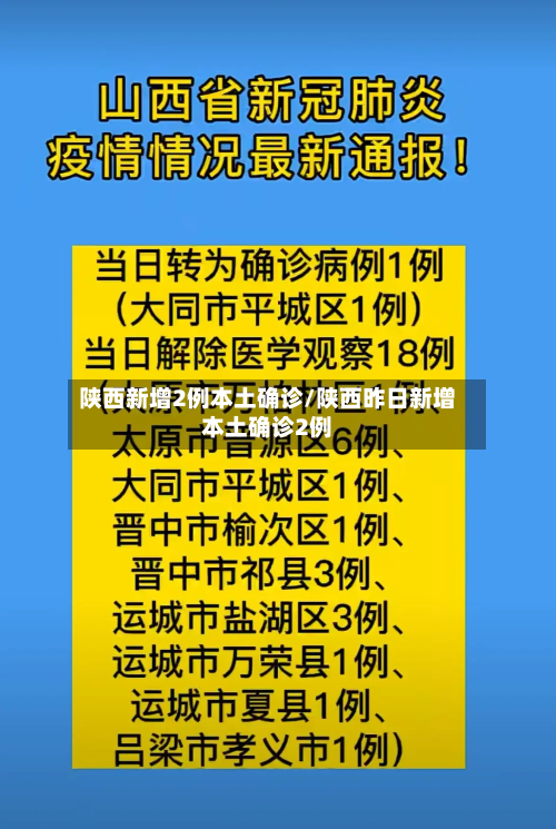 陕西新增2例本土确诊/陕西昨日新增本土确诊2例-第2张图片