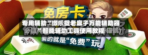 专用辅助“微乐捉老麻子万能辅助器”智能辅助工具使用教程-第3张图片