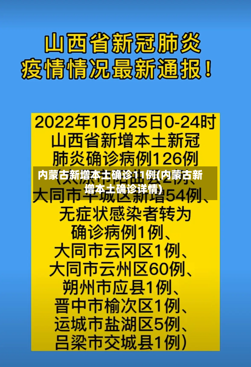 内蒙古新增本土确诊11例(内蒙古新增本土确诊详情)