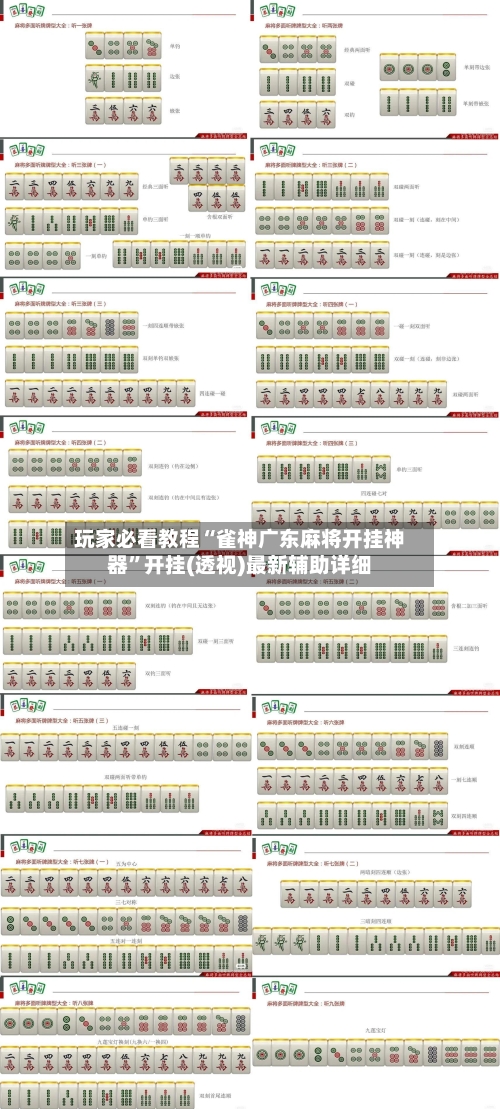 玩家必看教程“雀神广东麻将开挂神器”开挂(透视)最新辅助详细-第2张图片