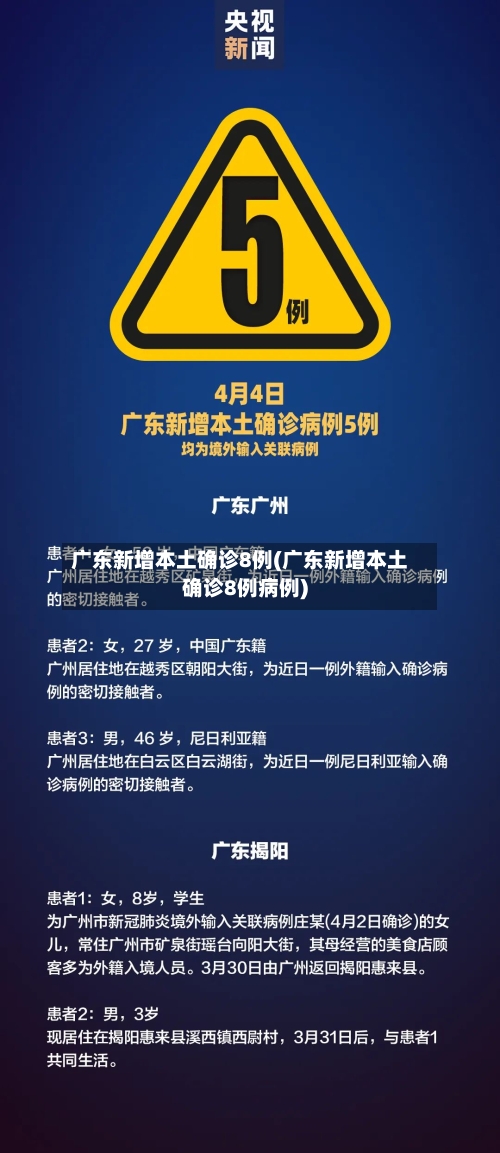 广东新增本土确诊8例(广东新增本土确诊8例病例)