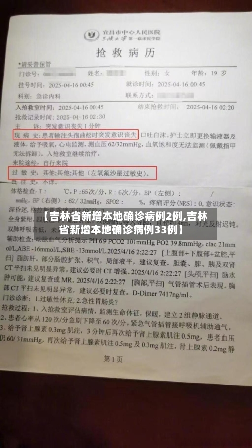 【吉林省新增本地确诊病例2例,吉林省新增本地确诊病例33例】