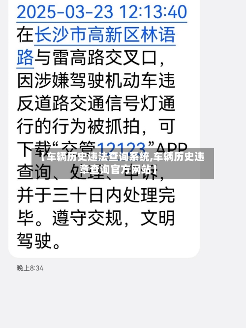 【车辆历史违法查询系统,车辆历史违章查询官方网站】-第2张图片