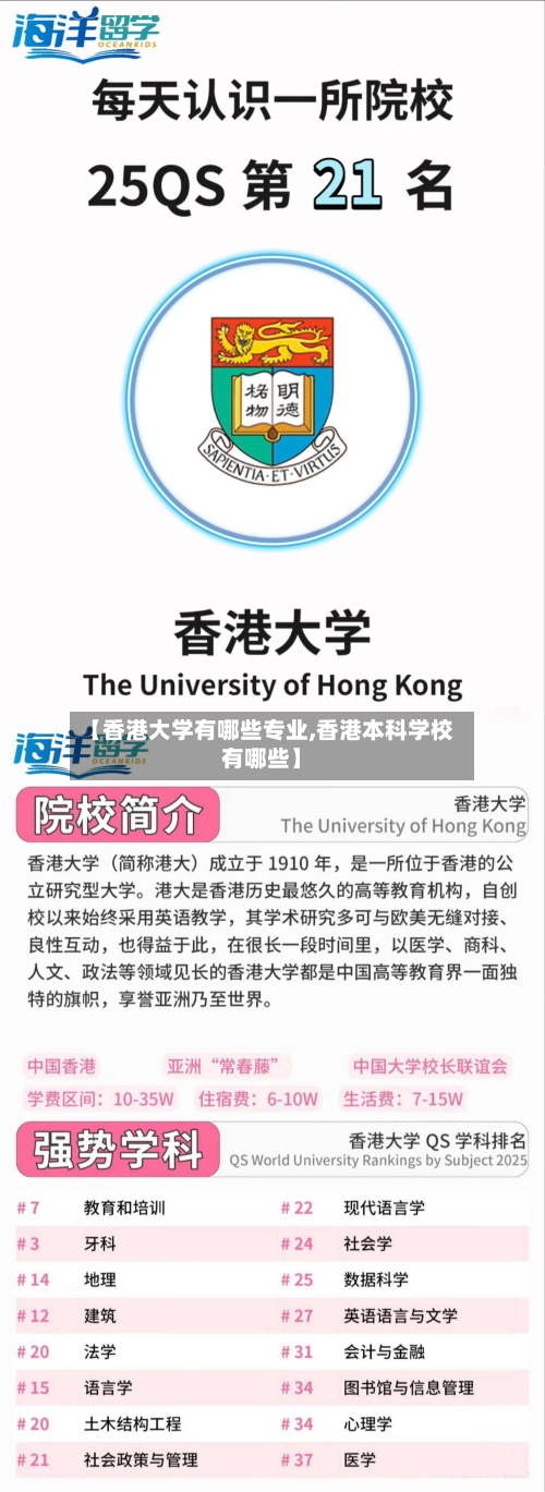 【香港大学有哪些专业,香港本科学校有哪些】