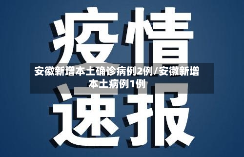 安徽新增本土确诊病例2例/安徽新增本土病例1例-第2张图片