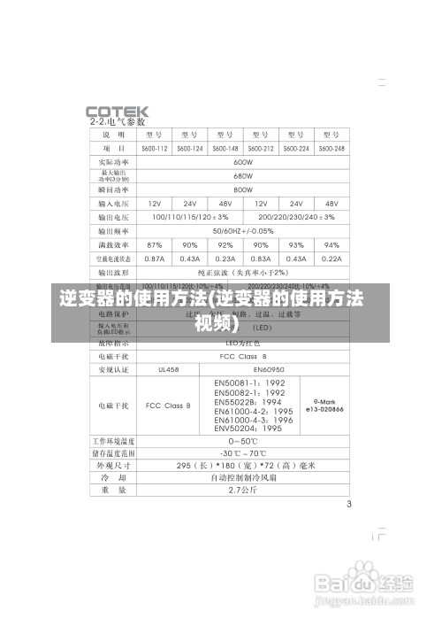 逆变器的使用方法(逆变器的使用方法视频)-第3张图片