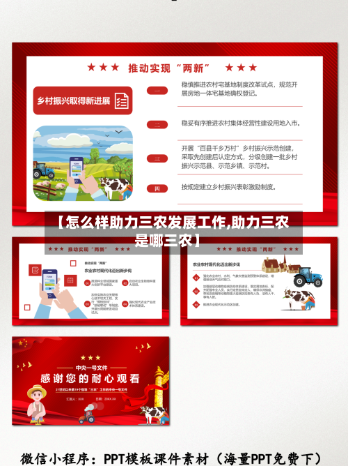 【怎么样助力三农发展工作,助力三农是哪三农】-第2张图片