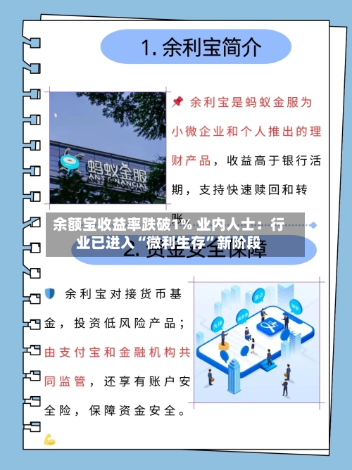 余额宝收益率跌破1% 业内人士：行业已进入“微利生存”新阶段-第2张图片