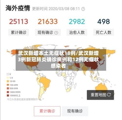 武汉新增本土无症状18例/武汉新增3例新冠肺炎确诊病例和12例无症状感染者