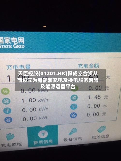 天臣控股(01201.HK)拟成立合资从而设立为新能源充电及换电服务网路及能源运营平台