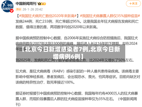 【北京今日新增感染者7例,北京今日新增病例6例】