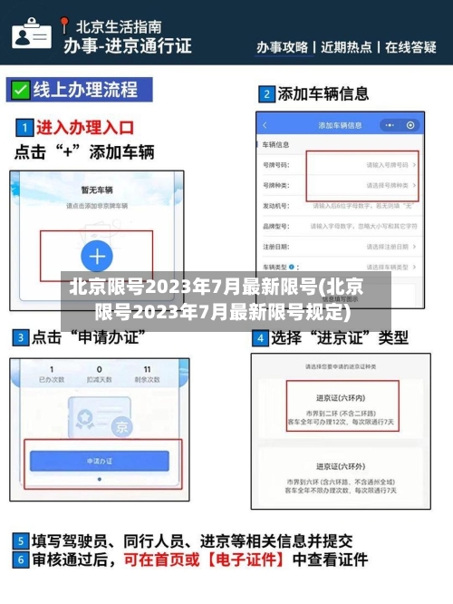 北京限号2023年7月最新限号(北京限号2023年7月最新限号规定)