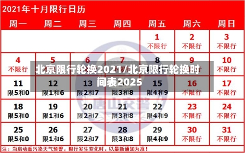 北京限行轮换2021/北京限行轮换时间表2025