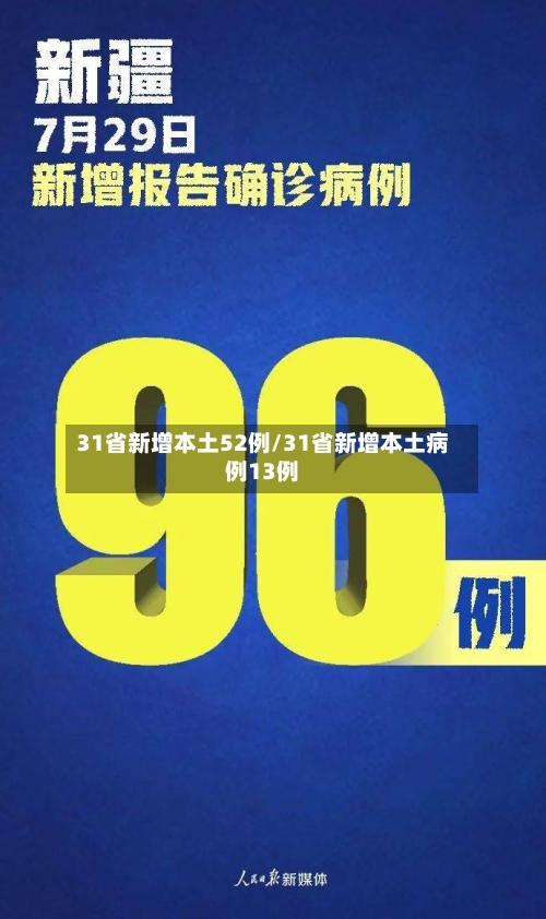 31省新增本土52例/31省新增本土病例13例