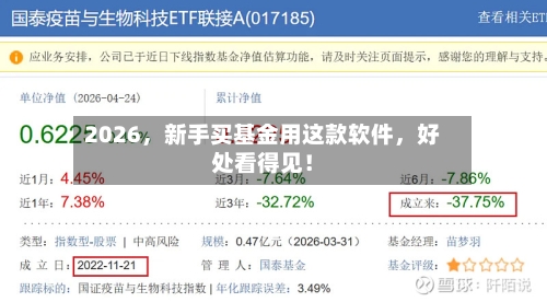 2026，新手买基金用这款软件，好处看得见！-第2张图片