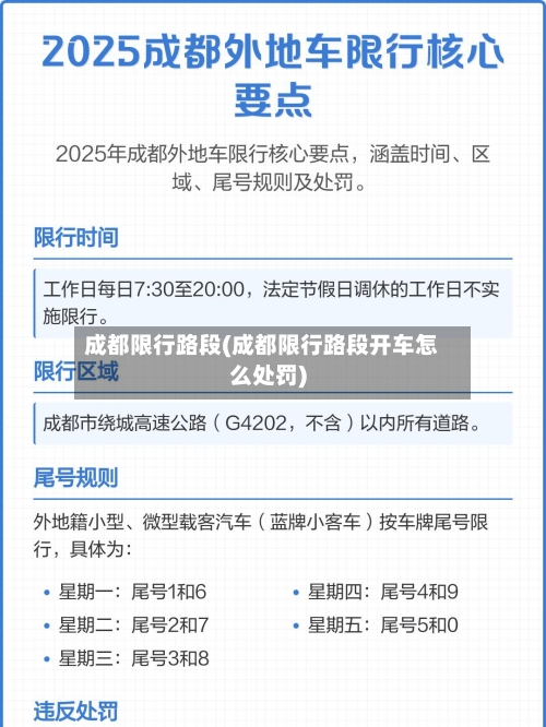 成都限行路段(成都限行路段开车怎么处罚)-第3张图片