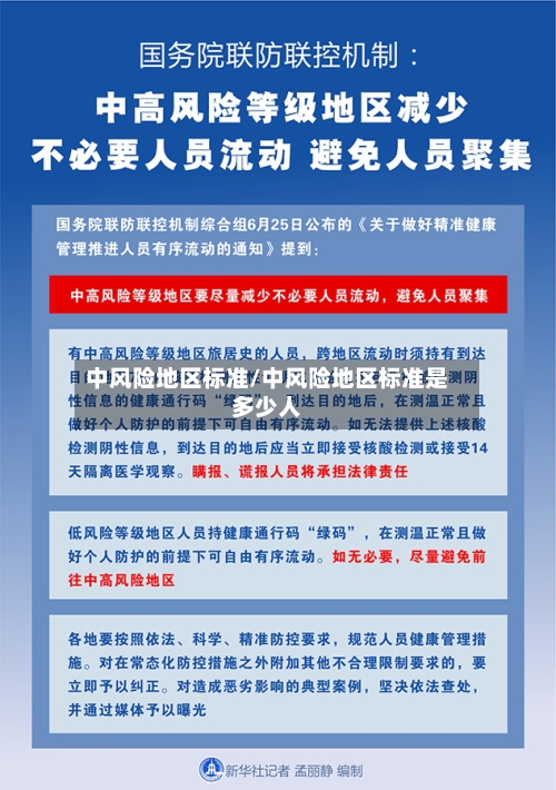 中风险地区标准/中风险地区标准是多少人