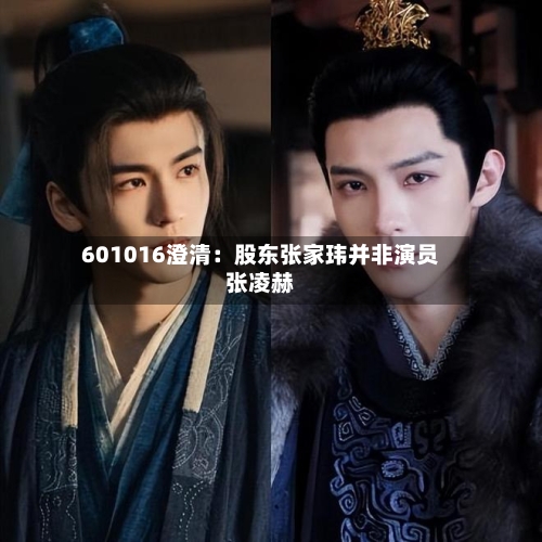 601016澄清:股东张家玮并非演员张凌赫-第3张图片