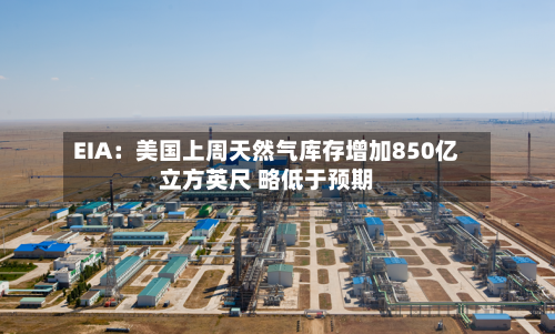 EIA:美国上周天然气库存增加850亿立方英尺 略低于预期