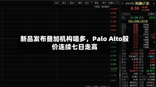 新品发布叠加机构唱多，Palo Alto股价连续七日走高-第3张图片