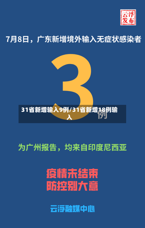 31省新增输入9例/31省新增18例输入