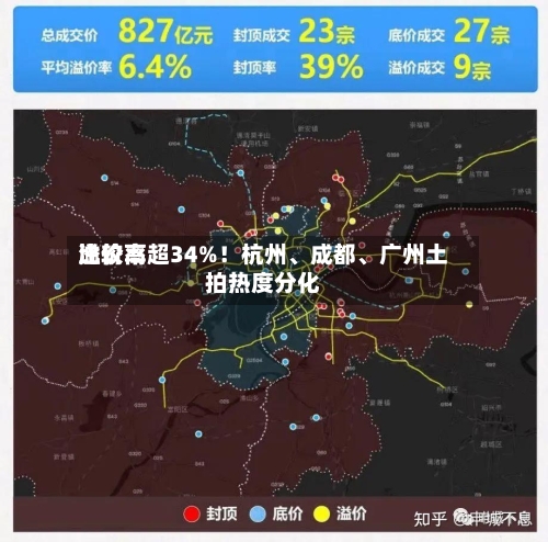 比较高溢价率超34%！杭州、成都、广州土拍热度分化-第2张图片
