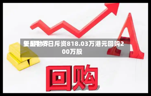 复星世界
于5月15日斥资818.03万港元回购200万股
