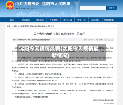 沈阳今天疫情最新(沈阳今天疫情最新情况)-第3张图片