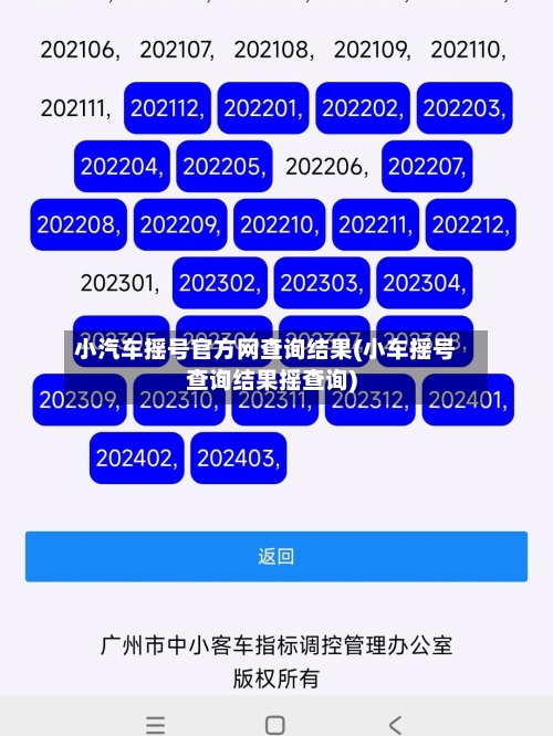 小汽车摇号官方网查询结果(小车摇号查询结果摇查询)