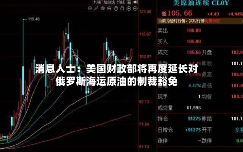 消息人士:美国财政部将再度延长对俄罗斯海运原油的制裁豁免