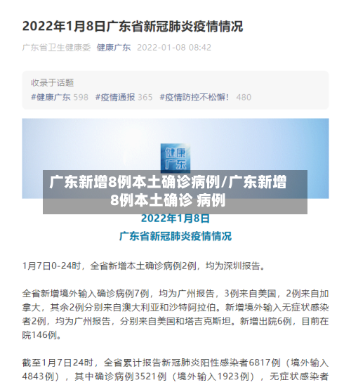 广东新增8例本土确诊病例/广东新增8例本土确诊 病例-第3张图片