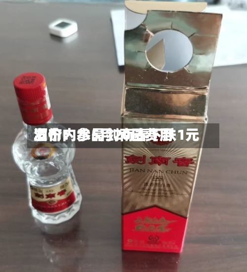 酒价内参5月20日费用
发布:水晶剑南春下跌1元