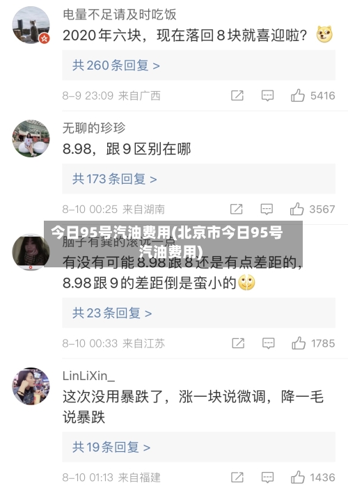 今日95号汽油费用(北京市今日95号汽油费用)