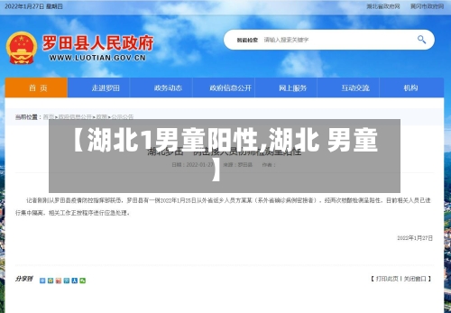 【湖北1男童阳性,湖北 男童】-第2张图片