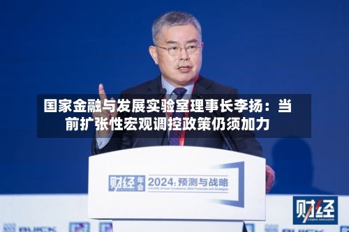 国家金融与发展实验室理事长李扬:当前扩张性宏观调控政策仍须加力-第1张图片