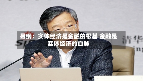 易纲:实体经济是金融的根基 金融是实体经济的血脉