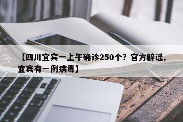 【四川宜宾一上午确诊250个？官方辟谣,宜宾有一例病毒】