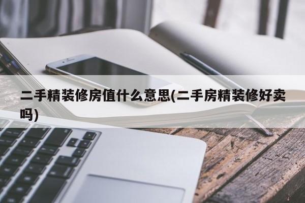 二手精装修房值什么意思(二手房精装修好卖吗)