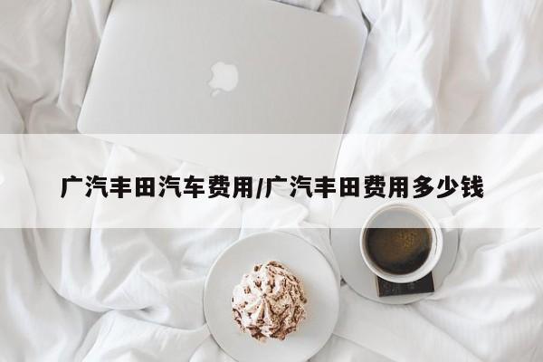 广汽丰田汽车费用/广汽丰田费用多少钱